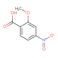Chemical structure of 2-methoxy-4-nitrobenzoic acid - CSSB00000686327