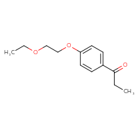 Chemical structure of 1-[4-(2-ethoxyethoxy)phenyl]propan-1-one - CSSB00000170454