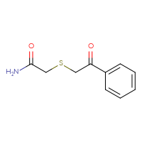 Chemical structure of 2-[(2-oxo-2-phenylethyl)sulfanyl]acetamide - CSSB00011630028