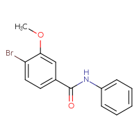 Chemical structure of 4-bromo-3-methoxy-N-phenylbenzamide - CSSB00020631502