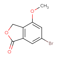 Chemical structure of 6-bromo-4-methoxy-1,3-dihydro-2-benzofuran-1-one - CSSB00010332323