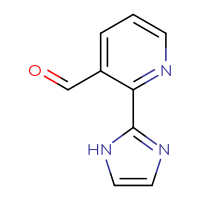 Chemical structure of 2-(1H-imidazol-2-yl)pyridine-3-carbaldehyde - CSSB00009860806