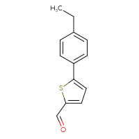 Chemical structure of 5-(4-ethylphenyl)thiophene-2-carbaldehyde - CSSB00011265008