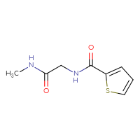 Chemical structure of N-methyl-2-[(thiophen-2-yl)formamido]acetamide - CSSB00000159782