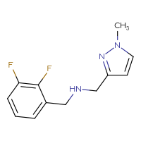 Chemical structure of [(2,3-difluorophenyl)methyl][(1-methyl-1H-pyrazol-3-yl)methyl]amine - CSSB00001319260
