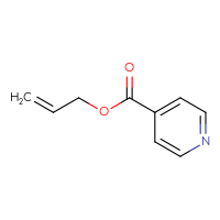 Chemical structure of prop-2-en-1-yl pyridine-4-carboxylate - CSSB00000006384