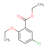 Chemical structure of ethyl 5-chloro-2-ethoxybenzoate - CSSB00012344846