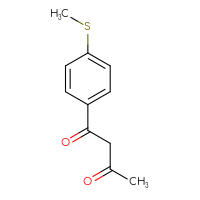 Chemical structure of 1-[4-(methylsulfanyl)phenyl]butane-1,3-dione - CSSB00000245884