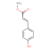Chemical structure of methyl 3-(4-hydroxyphenyl)prop-2-enoate - CSSB00000151162