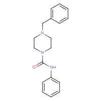 Chemical structure of 4-benzyl-N-phenylpiperazine-1-carboxamide - CSSB00026190033
