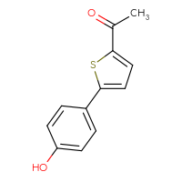 Chemical structure of 1-[5-(4-hydroxyphenyl)thiophen-2-yl]ethan-1-one - CSSB00010356406