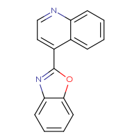 Chemical structure of 4-(1,3-benzoxazol-2-yl)quinoline - CSSB00160247551