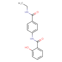 Chemical structure of N-ethyl-4-(2-hydroxybenzamido)benzamide - CSSB00020600943