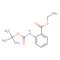 Chemical structure of ethyl 2-{[(tert-butoxy)carbonyl]amino}benzoate - CSSB00012223855