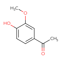 Chemical structure of 1-(4-hydroxy-3-methoxyphenyl)ethan-1-one - CSSB00000186468