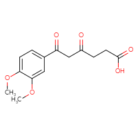 Chemical structure of 6-(3,4-dimethoxyphenyl)-4,6-dioxohexanoic acid - CSSB03606850362