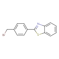 Chemical structure of 2-[4-(bromomethyl)phenyl]-1,3-benzothiazole - CSSB00025756050