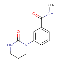 Chemical structure of N-methyl-3-(2-oxo-1,3-diazinan-1-yl)benzamide - CSSB02283619925