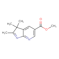 Chemical structure of methyl 2,3,3-trimethyl-3H-pyrrolo[2,3-b]pyridine-5-carboxylate - CSSB00138557214