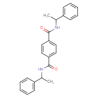 Chemical structure of N1,N4-bis(1-phenylethyl)benzene-1,4-dicarboxamide - CSSB00026672414