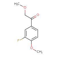Chemical structure of 1-(3-fluoro-4-methoxyphenyl)-2-methoxyethan-1-one - CSSB00011343078