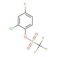 Chemical structure of 2-chloro-4-fluorophenyl trifluoromethanesulfonate - CSSB00010870323