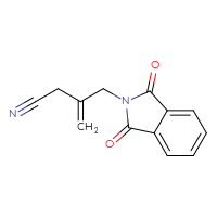 Chemical structure of 3-[(1,3-dioxo-2,3-dihydro-1H-isoindol-2-yl)methyl]but-3-enenitrile - CSSB06258995931