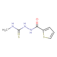 Chemical structure of N-[(methylcarbamothioyl)amino]thiophene-2-carboxamide - CSSB00000003045
