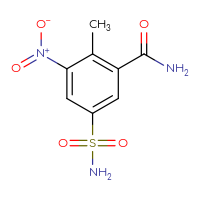 Chemical structure of 2-methyl-3-nitro-5-sulfamoylbenzamide - CSSB00001273822