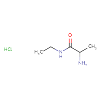 Chemical structure of 2-amino-N-ethylpropanamide hydrochloride - CSSB00000736553