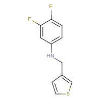 Chemical structure of 3,4-difluoro-N-[(thiophen-3-yl)methyl]aniline - CSSB00000713057