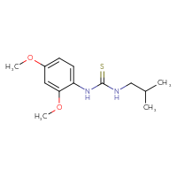Chemical structure of 1-(2,4-dimethoxyphenyl)-3-(2-methylpropyl)thiourea - CSSB00000485941