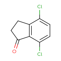 Chemical structure of 4,7-dichloro-2,3-dihydro-1H-inden-1-one - CSSB00012344721