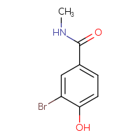 Chemical structure of 3-bromo-4-hydroxy-N-methylbenzamide - CSSB00010083991