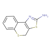 Chemical structure of 4H-thiochromeno[4,3-d][1,3]thiazol-2-amine - CSSB00000190595