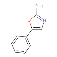 Chemical structure of 5-phenyl-1,3-oxazol-2-amine - CSSB00000074760