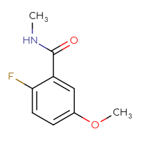 Chemical structure of 2-fluoro-5-methoxy-N-methylbenzamide - CSSB00029943854