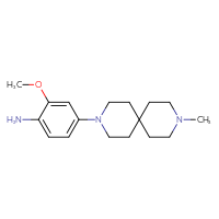 Chemical structure of 2-methoxy-4-{9-methyl-3,9-diazaspiro[5.5]undecan-3-yl}aniline - CSSB00025715666