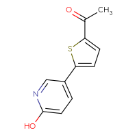 Chemical structure of 1-[5-(6-hydroxypyridin-3-yl)thiophen-2-yl]ethan-1-one - CSSB00010248193
