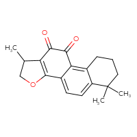 Chemical structure of 1,6,6-trimethyl-1H,2H,6H,7H,8H,9H,10H,11H-phenanthro[1,2-b]furan-10,11-dione - CSSB00020668868