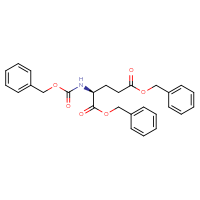Chemical structure of 1,5-dibenzyl (2S)-2-{[(benzyloxy)carbonyl]amino}pentanedioate - CSSB14823745561