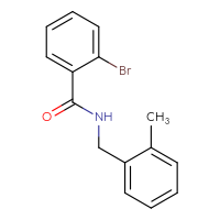 Chemical structure of 2-bromo-N-[(2-methylphenyl)methyl]benzamide - CSSB00000487964