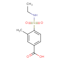Chemical structure of 4-(ethylsulfamoyl)-3-methylbenzoic acid - CSSB00014856688
