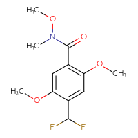 Chemical structure of 4-(difluoromethyl)-N,2,5-trimethoxy-N-methylbenzamide - CSSB21151591323