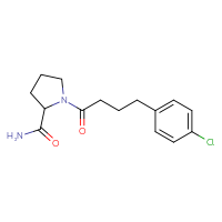 Chemical structure of 1-[4-(4-chlorophenyl)butanoyl]pyrrolidine-2-carboxamide - CSSB01002397171