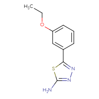 Chemical structure of 5-(3-ethoxyphenyl)-1,3,4-thiadiazol-2-amine - CSSB00012721807