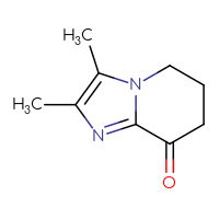 Chemical structure of 2,3-dimethyl-5H,6H,7H,8H-imidazo[1,2-a]pyridin-8-one - CSSB00009858069