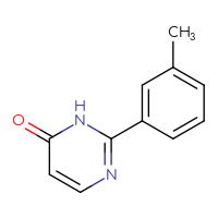 Chemical structure of 2-(3-methylphenyl)-3,4-dihydropyrimidin-4-one - CSSB00011331848