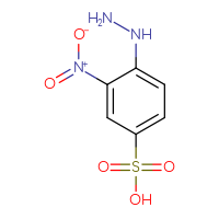 Chemical structure of 4-hydrazinyl-3-nitrobenzene-1-sulfonic acid - CSSB00010206147