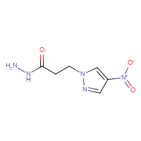 Chemical structure of 3-(4-nitro-1H-pyrazol-1-yl)propanehydrazide - CSSB00011203383